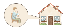 在宅型のフロー図